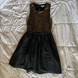 Black and Gold Formal Dress
